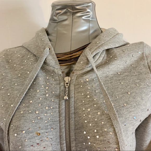YKK DB life Rhinestone Sweatshirt Jacket! Size S - Picture 2 of 7